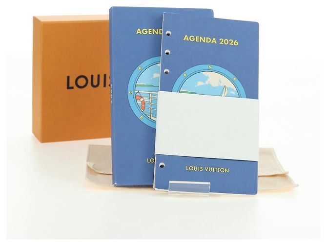 LOUIS VUITTON Recarga 2026 Agenda MM Azul RA4106 Auth 177112M - vista 18