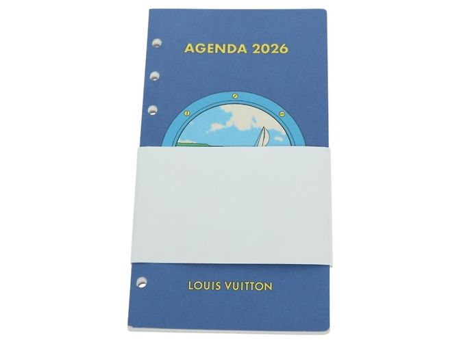 LOUIS VUITTON Recarga 2026 Agenda MM Azul RA4106 Auth 177112M - vista 2