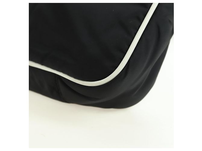 Borsa a Spalla in Nylon Nera Auth 178069SAM di SAINT LAURENT Nero - vista 13