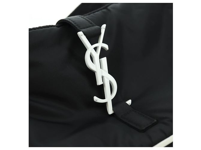 Borsa a Spalla in Nylon Nera Auth 178069SAM di SAINT LAURENT Nero - vista 14