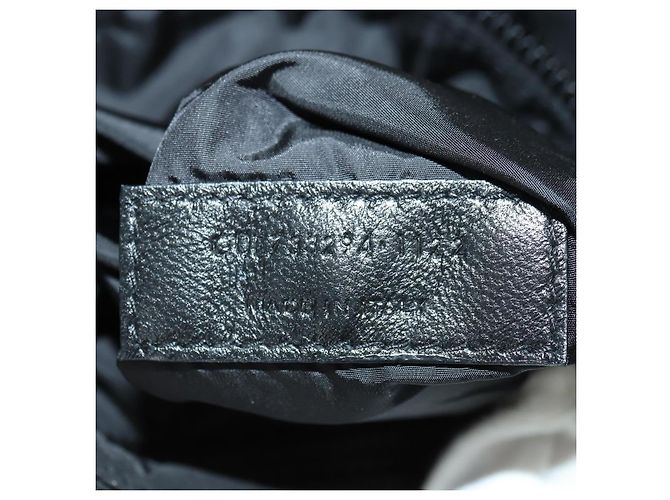 Borsa a Spalla in Nylon Nera Auth 178069SAM di SAINT LAURENT Nero - vista 22