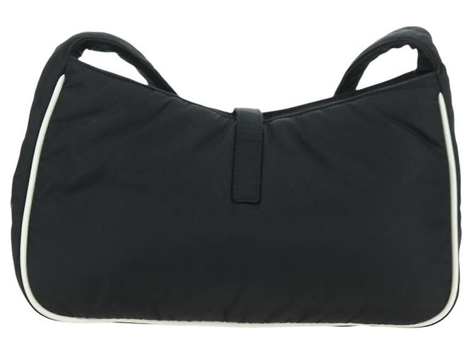 Borsa a Spalla in Nylon Nera Auth 178069SAM di SAINT LAURENT Nero - vista 3