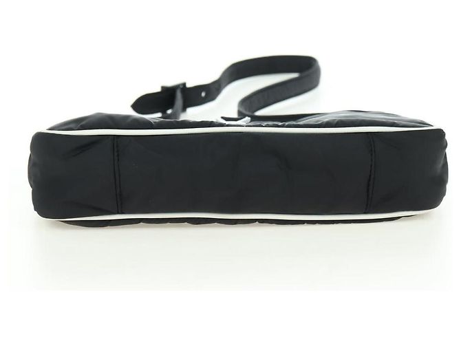 Borsa a Spalla in Nylon Nera Auth 178069SAM di SAINT LAURENT Nero - vista 9
