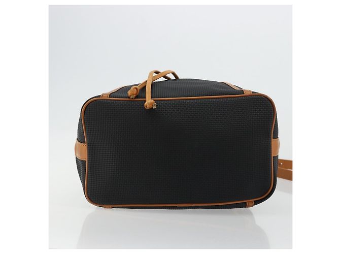 Saint Laurent Borsa a Spalla PVC Nera Oro Auth 178070 Nero D'oro - vista 10