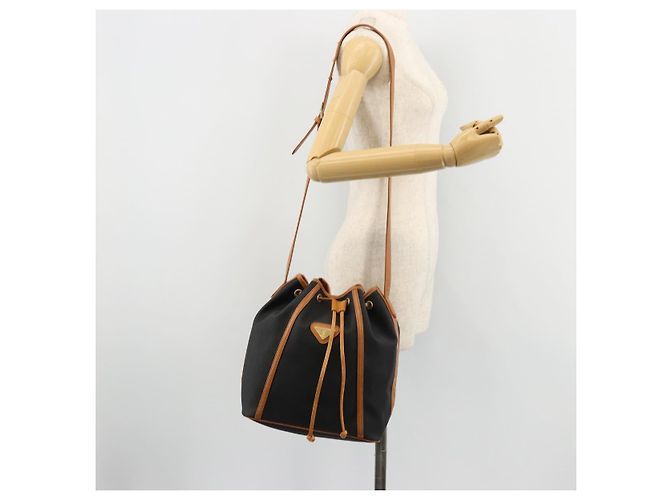 Saint Laurent Borsa a Spalla PVC Nera Oro Auth 178070 Nero D'oro - vista 21