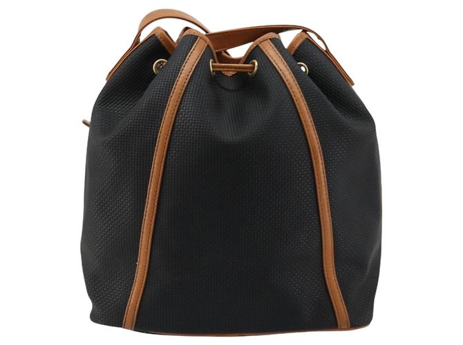 Saint Laurent Borsa a Spalla PVC Nera Oro Auth 178070 Nero D'oro - vista 3