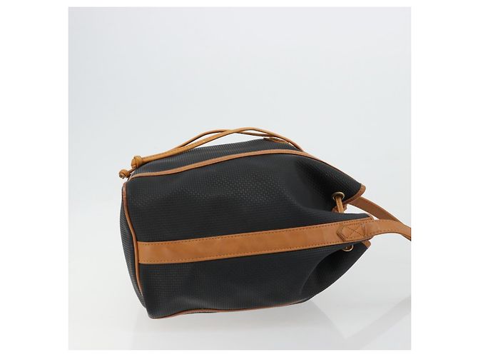 Saint Laurent Borsa a Spalla PVC Nera Oro Auth 178070 Nero D'oro - vista 4