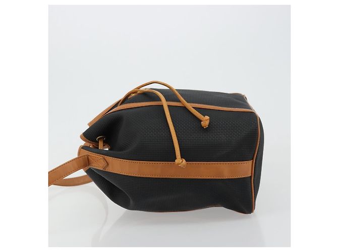 Saint Laurent Borsa a Spalla PVC Nera Oro Auth 178070 Nero D'oro - vista 5