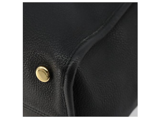 Borsa Tote in pelle GUCCI 2 in 1 Nera Oro 674837 Auth mr2372V Nero D'oro - vista 12