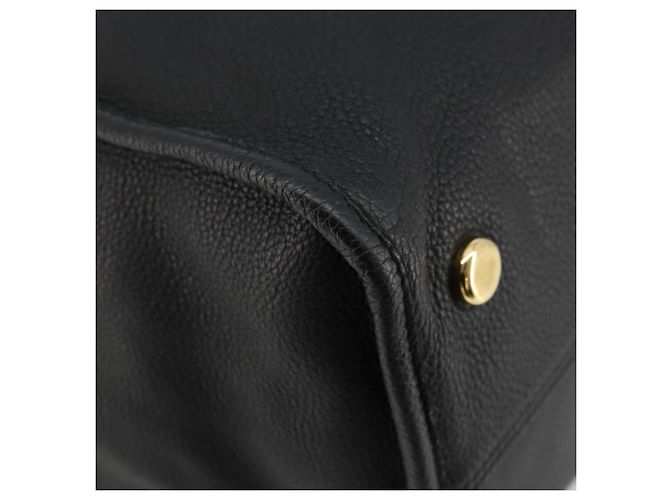 Borsa Tote in pelle GUCCI 2 in 1 Nera Oro 674837 Auth mr2372V Nero D'oro - vista 13