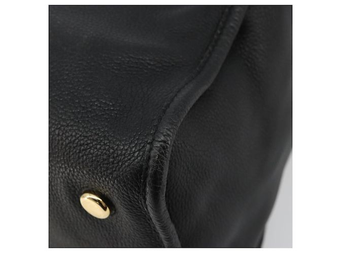 Borsa Tote in pelle GUCCI 2 in 1 Nera Oro 674837 Auth mr2372V Nero D'oro - vista 14