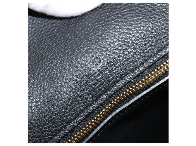 Borsa Tote in pelle GUCCI 2 in 1 Nera Oro 674837 Auth mr2372V Nero D'oro - vista 16