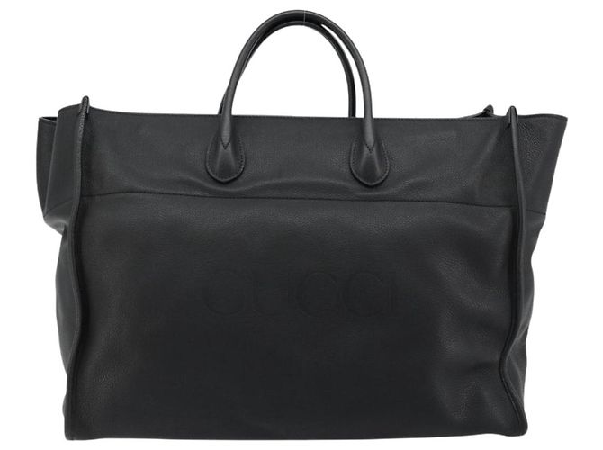 Borsa Tote in pelle GUCCI 2 in 1 Nera Oro 674837 Auth mr2372V Nero D'oro - vista 2