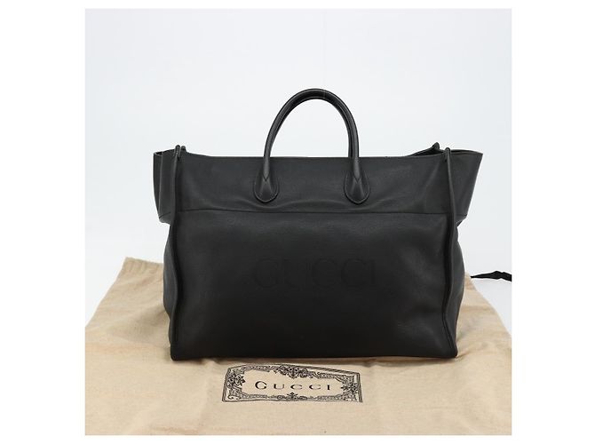 Borsa Tote in pelle GUCCI 2 in 1 Nera Oro 674837 Auth mr2372V Nero D'oro - vista 24