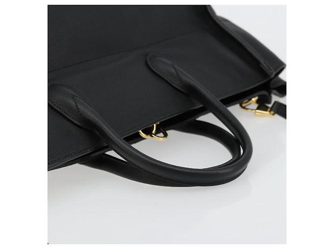 Borsa Tote in pelle GUCCI 2 in 1 Nera Oro 674837 Auth mr2372V Nero D'oro - vista 7