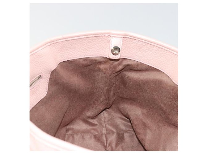 Jimmy Choo Borsa Tote in Pelle Rosa Argento Auth BA12429A - vista 18