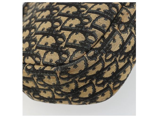Borsa a mano in tela Trotter Christian Dior blu navy oro Auth 178015 D'oro - vista 13