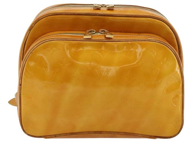 LOUIS VUITTON Zaino Marley Monogram Vernis Giallo M91040 LV Auth bs34725 - vista 13