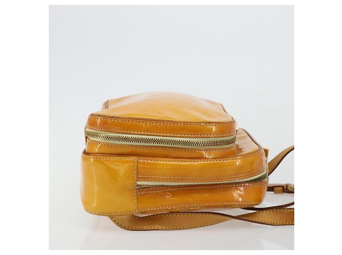 LOUIS VUITTON Zaino Marley Monogram Vernis Giallo M91040 LV Auth bs34725 - vista 3