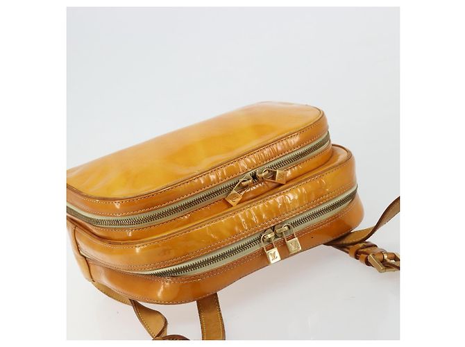 LOUIS VUITTON Zaino Marley Monogram Vernis Giallo M91040 LV Auth bs34725 - vista 6