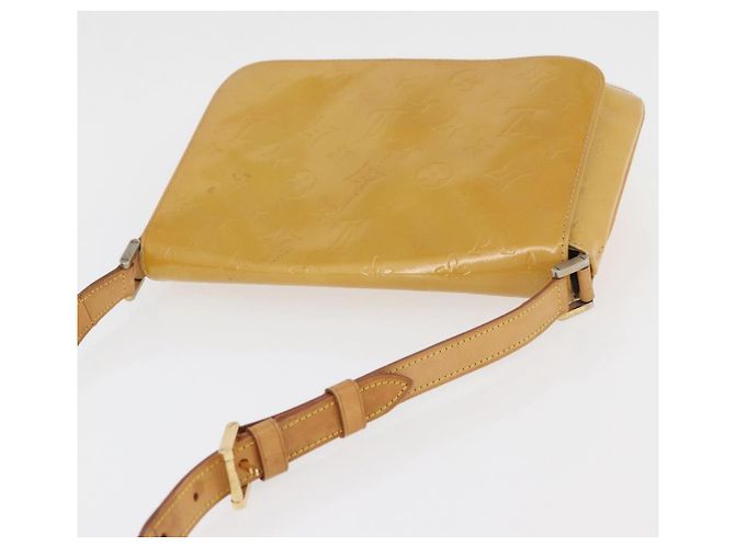 LOUIS VUITTON Borsa Thompson Street Monogram Vernis Beige M91301 LV Auth bs34831 - vista 7