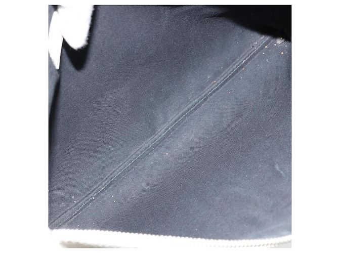 Clutch BAG BALENCIAGA in pelle bianca e argento 485110 Auth BA12446 Bianco - vista 11
