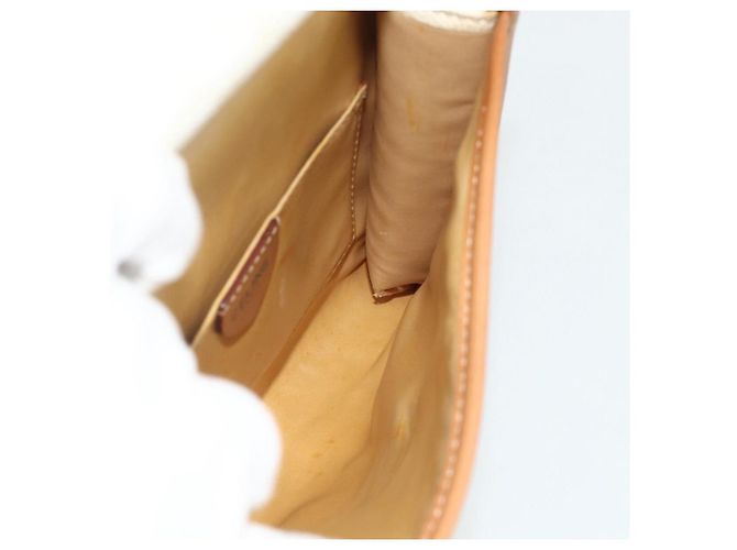Céline Borsa a spalla in tela Macadam CELINE in pelle PVC bianca e oro Auth 177197 Bianco D'oro - vista 18