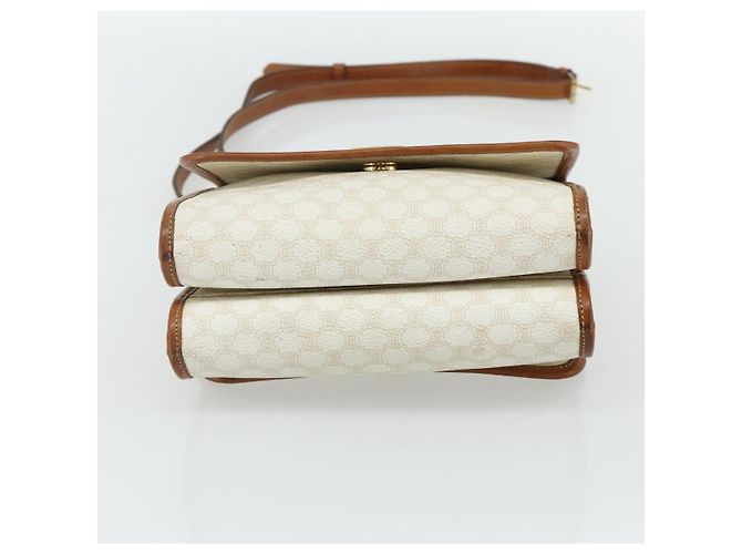 Céline Borsa a spalla in tela Macadam CELINE in pelle PVC bianca e oro Auth 177197 Bianco D'oro - vista 5