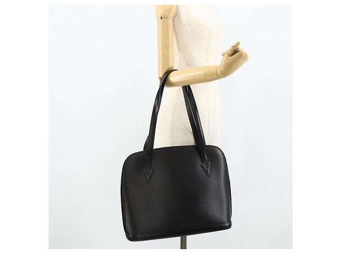 LOUIS VUITTON Borsa a Spalla Epi Lussac Nera M52282 LV Auth 178226A Nero - vista 25
