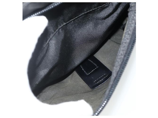 PRADA Schultertasche Nylon Schwarz Silber Authentisch 176211 - Ansicht 27