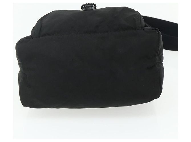 PRADA Schultertasche Nylon Schwarz Silber Authentisch 176211 - Ansicht 5