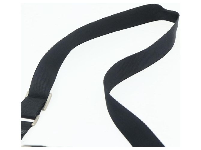 PRADA Schultertasche Nylon Schwarz Silber Authentisch 176211 - Ansicht 8