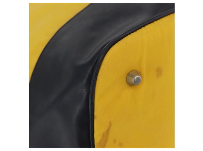 Borsa a Spalla PRADA in Nylon Giallo Argento Autentica bs34799A - vista 15