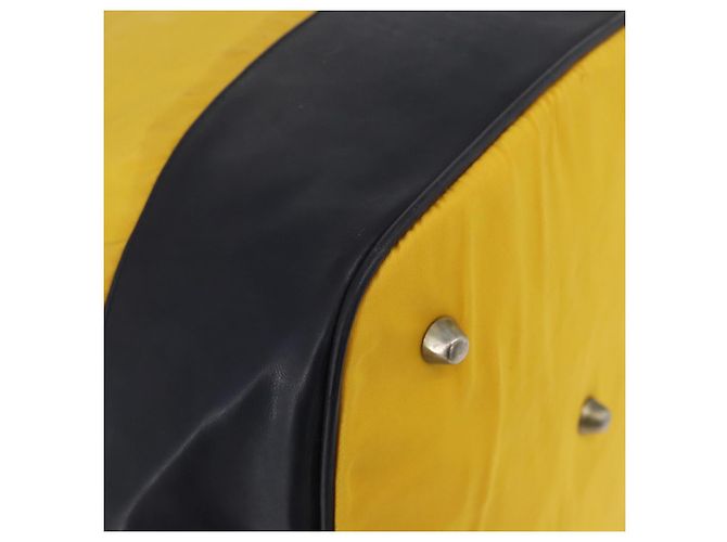 Borsa a Spalla PRADA in Nylon Giallo Argento Autentica bs34799A - vista 17