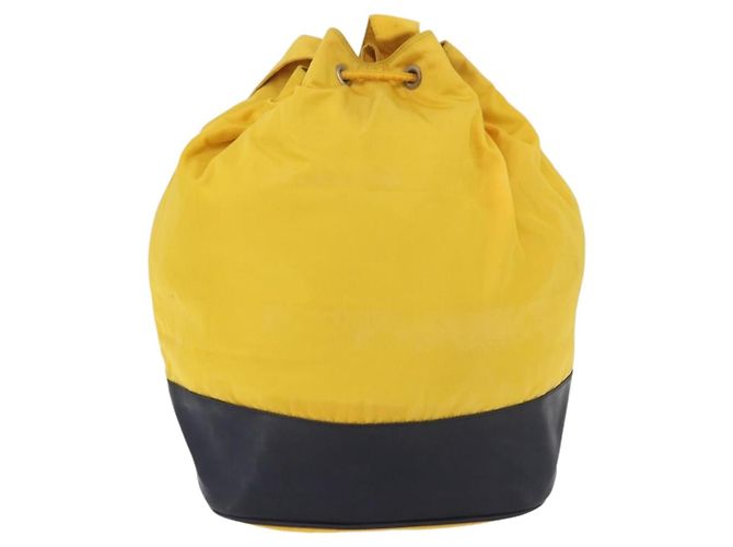 Borsa a Spalla PRADA in Nylon Giallo Argento Autentica bs34799A - vista 2