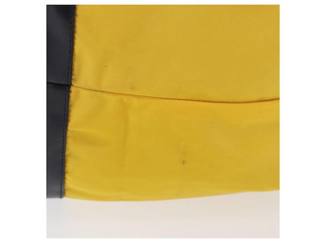 Borsa a Spalla PRADA in Nylon Giallo Argento Autentica bs34799A - vista 4
