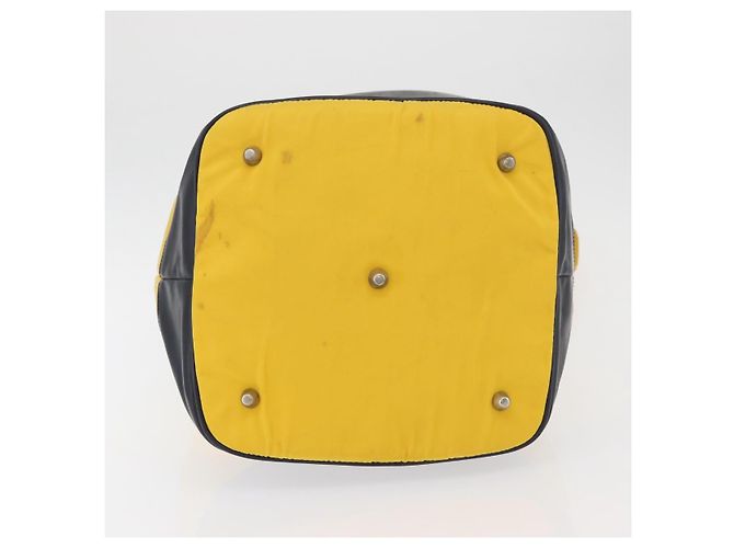Borsa a Spalla PRADA in Nylon Giallo Argento Autentica bs34799A - vista 6