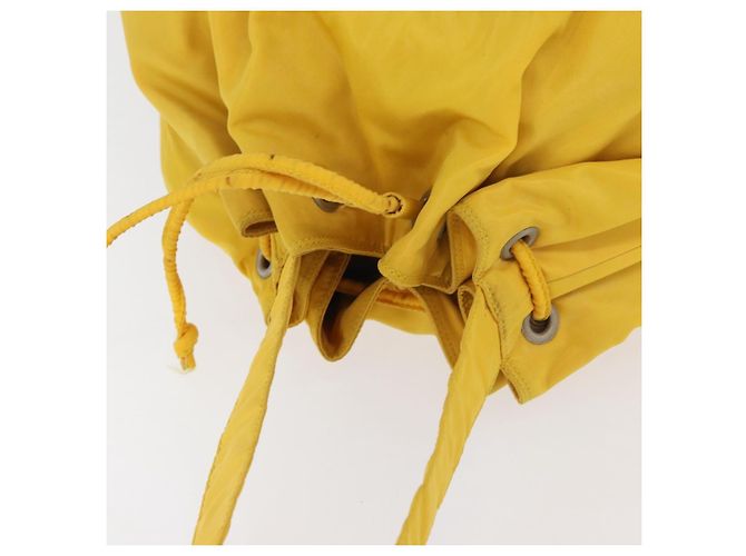 Borsa a Spalla PRADA in Nylon Giallo Argento Autentica bs34799A - vista 7