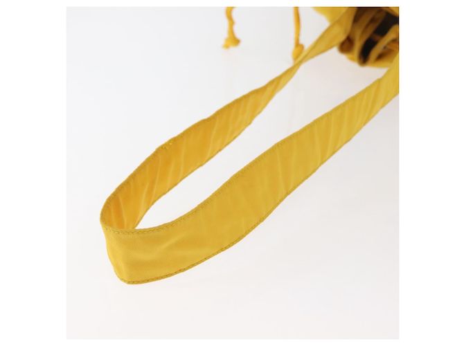 Borsa a Spalla PRADA in Nylon Giallo Argento Autentica bs34799A - vista 8