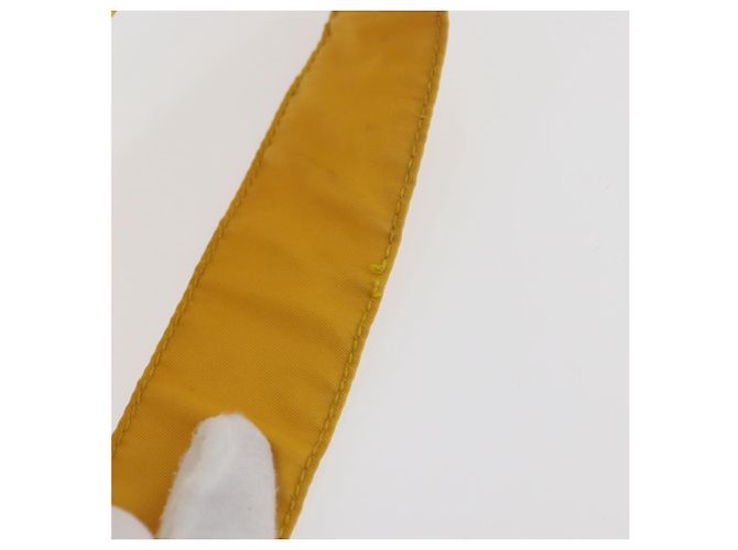 Borsa a Spalla PRADA in Nylon Giallo Argento Autentica bs34799A - vista 9