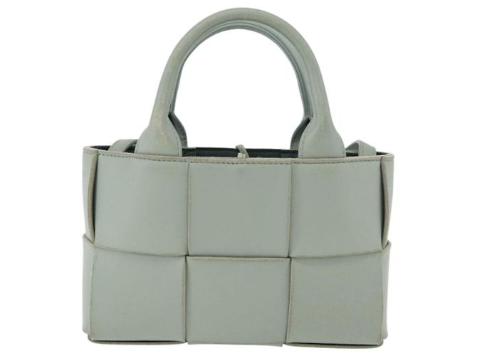 BAG ARCOMINI MAXI INTRECCIATO 2 IN 1 BOTTEGA VENETA VERDE PASTEL Auth ka4195A - vista 13