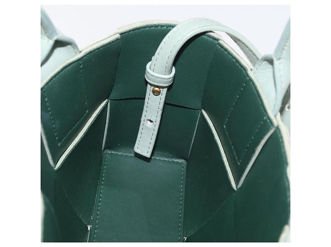 BAG ARCOMINI MAXI INTRECCIATO 2 IN 1 BOTTEGA VENETA VERDE PASTEL Auth ka4195A - vista 19