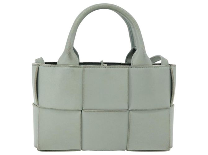 BAG ARCOMINI MAXI INTRECCIATO 2 IN 1 BOTTEGA VENETA VERDE PASTEL Auth ka4195A - vista 2