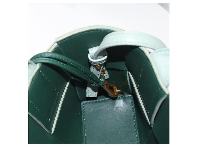 BAG ARCOMINI MAXI INTRECCIATO 2 IN 1 BOTTEGA VENETA VERDE PASTEL Auth ka4195A - vista 20