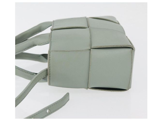 BAG ARCOMINI MAXI INTRECCIATO 2 IN 1 BOTTEGA VENETA VERDE PASTEL Auth ka4195A - vista 4