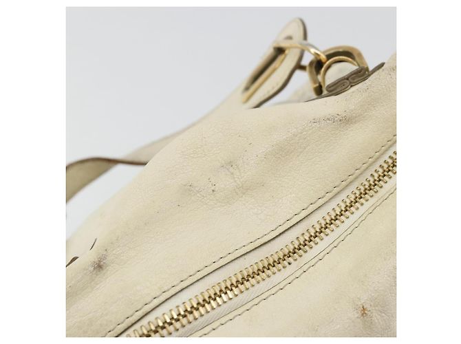 Chloé Borsa a mano Chloe Paraty in pelle bianca e oro Auth 177544 Bianco D'oro - vista 16