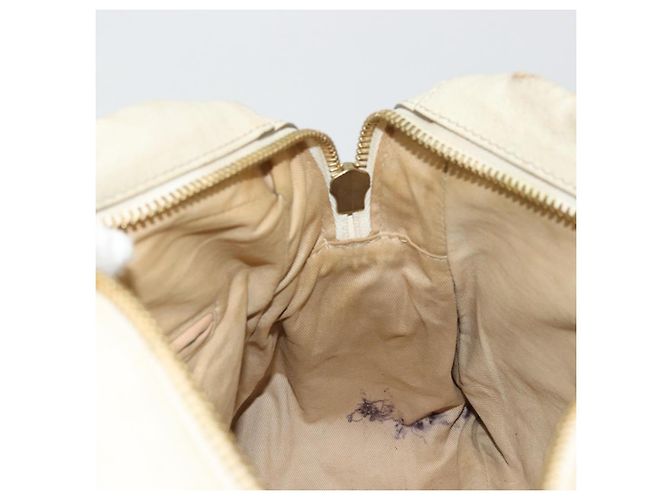 Chloé Borsa a mano Chloe Paraty in pelle bianca e oro Auth 177544 Bianco D'oro - vista 20