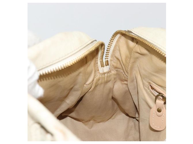 Chloé Borsa a mano Chloe Paraty in pelle bianca e oro Auth 177544 Bianco D'oro - vista 21
