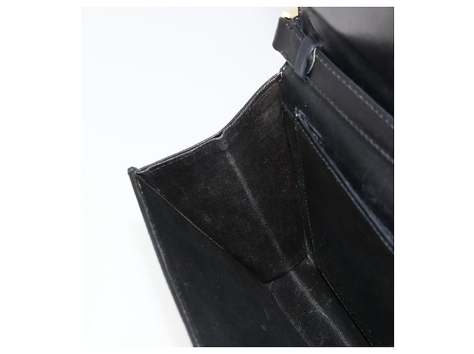 Gucci Borsa a Spalla in Pelle Nera e Oro Auth 177874 Nero D'oro - vista 19