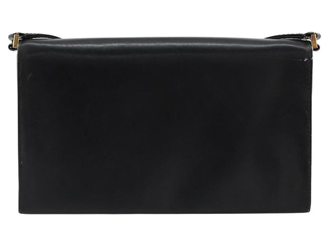 Gucci Borsa a Spalla in Pelle Nera e Oro Auth 177874 Nero D'oro - vista 3